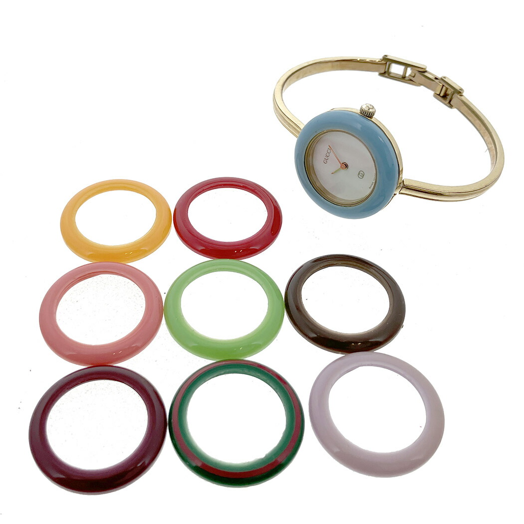 楽天市場】GUCCI チェンジベゼルウォッチ 1100-L 電池交換済 クォーツ