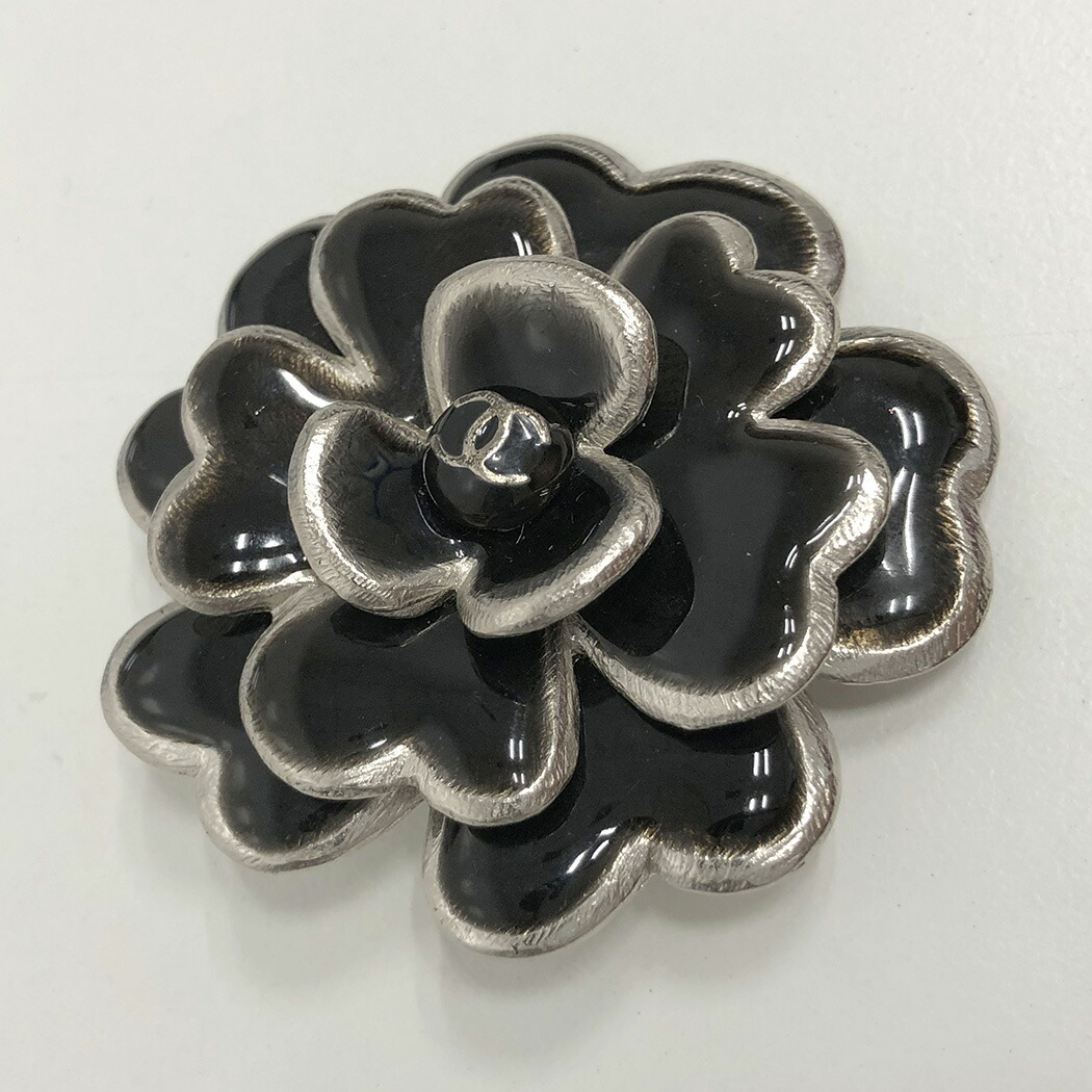 楽天市場】CHANEL□カメリアブローチ ココマーク フラワー ブラック