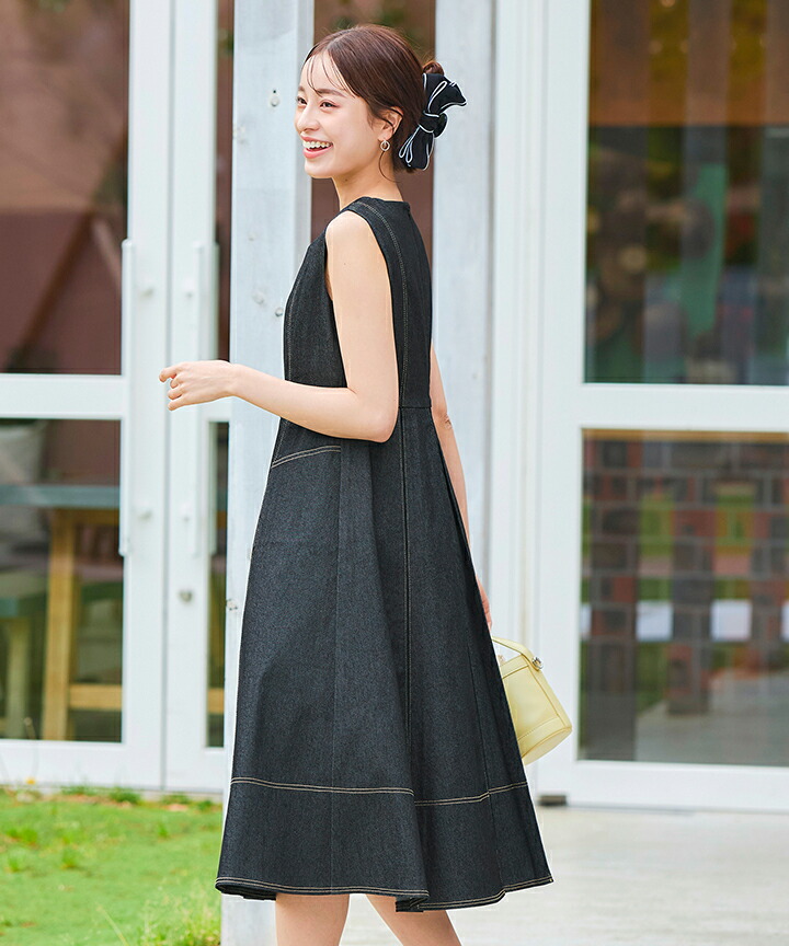 楽天市場】【楽天スーパーセール！50％OFF!!】デニムタックフレア