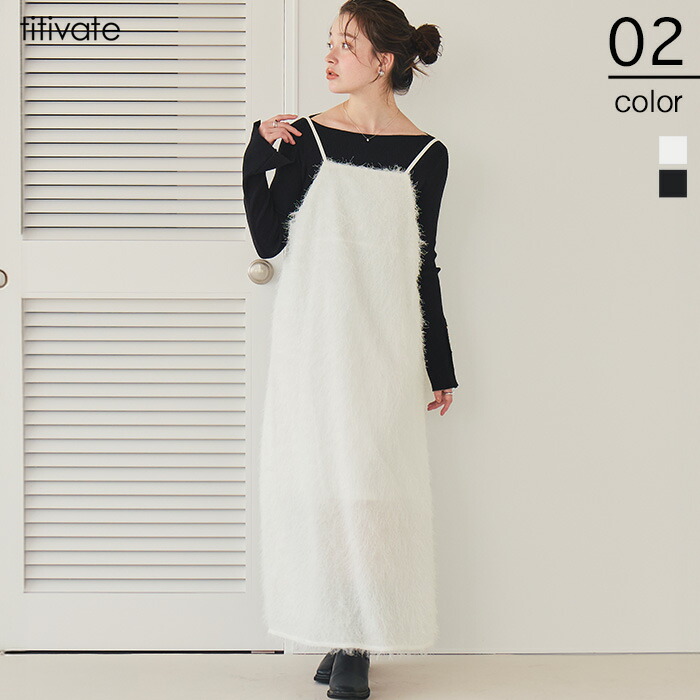 楽天市場】フリンジキャミソールワンピース ワンピース レディース