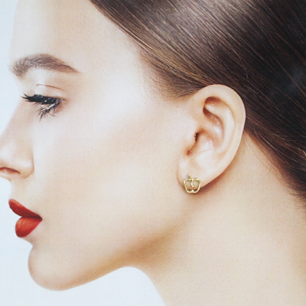 楽天市場】ティファニー アップル ピアス 18金 K18イエローゴールド