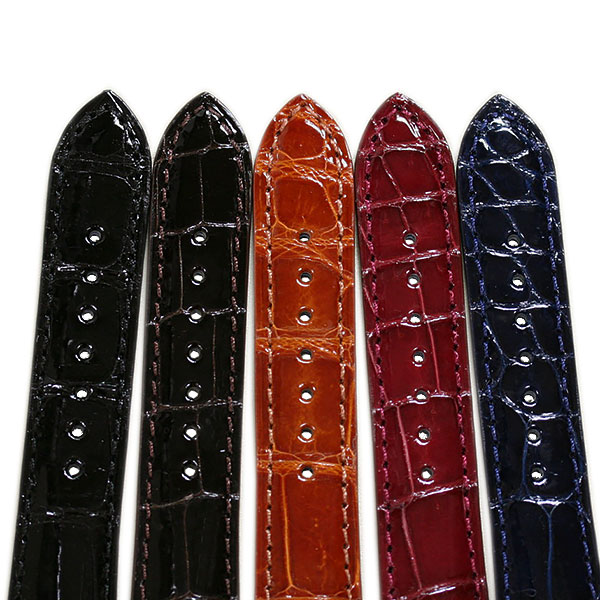 楽天市場】ジャパンメイド クロコダイル 竹斑 ツヤあり ワニ革 本革