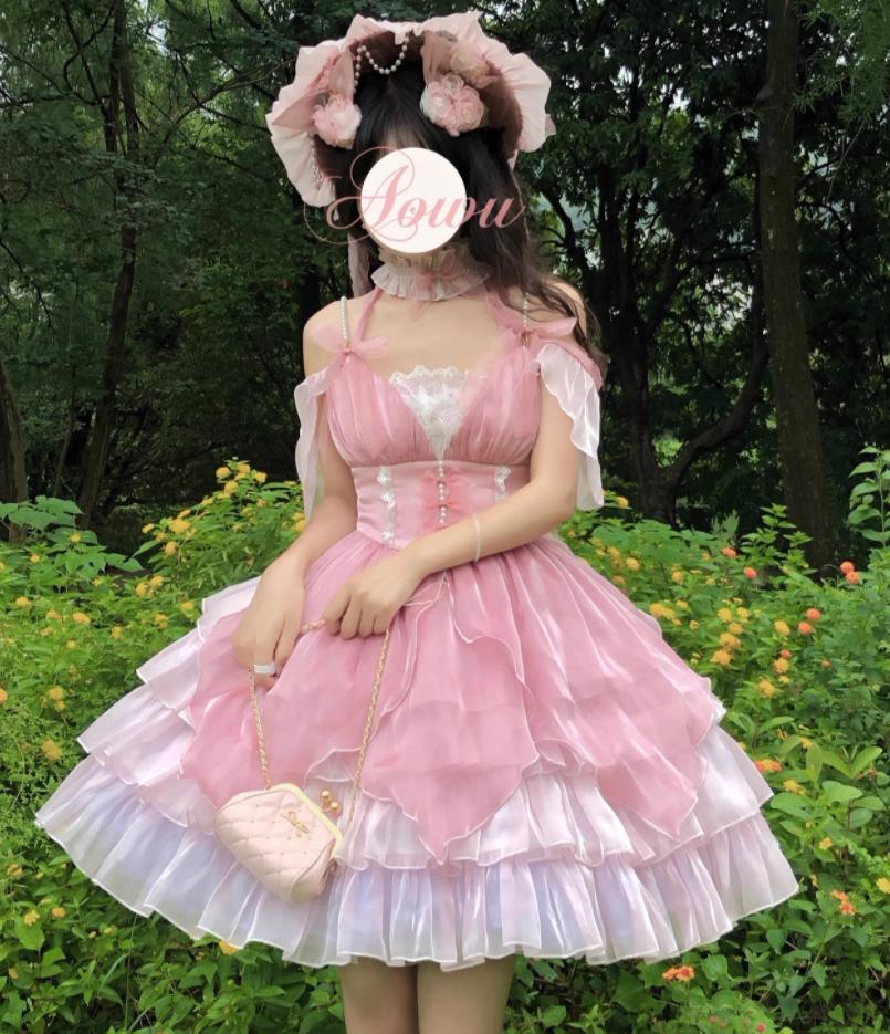 楽天市場】2023夏/新発/数量限定/Lolita系 花姫ドレス/ワンピース OP