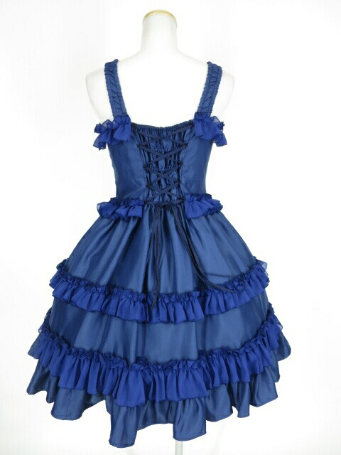 楽天市場】ATELIER PIERROT / シフォンフリル付きジャンパースカート