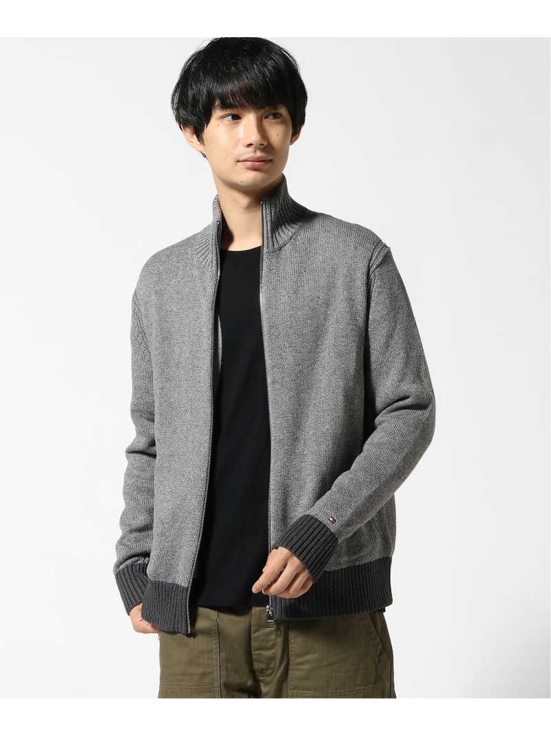 楽天市場】ジップアップニットジャケット TOMMY HILFIGER トミー