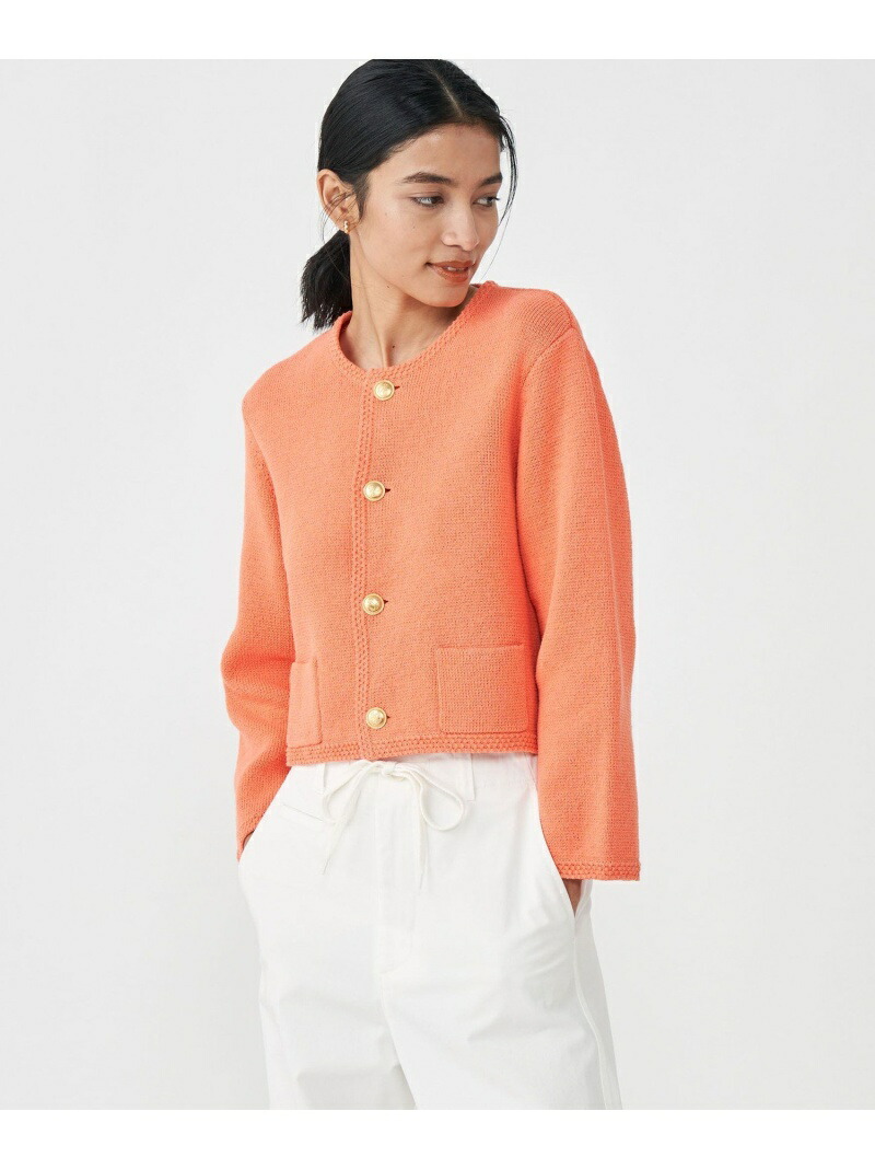 楽天市場】【SALE／40%OFF】ハーフミラノリブ クロップドカーディガン