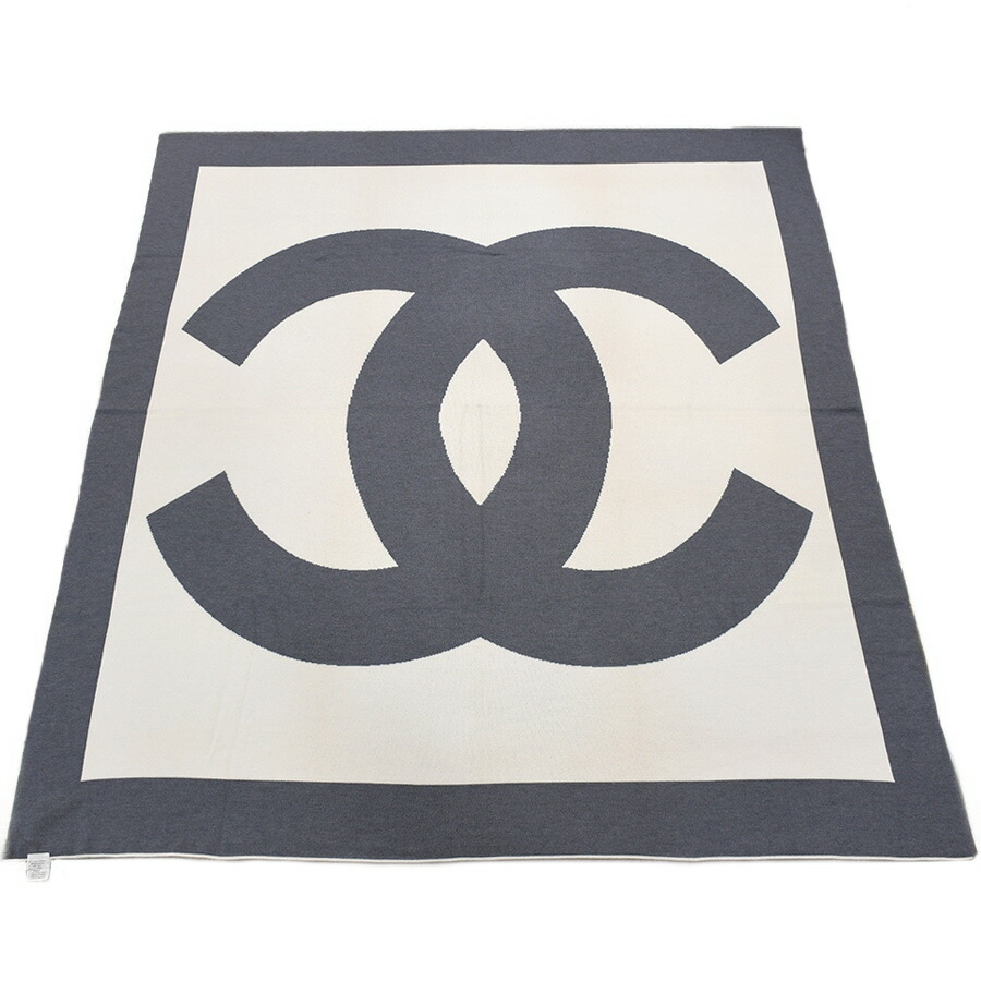 楽天市場】シャネル CHANEL ココマーク 毛布 大判ブランケット
