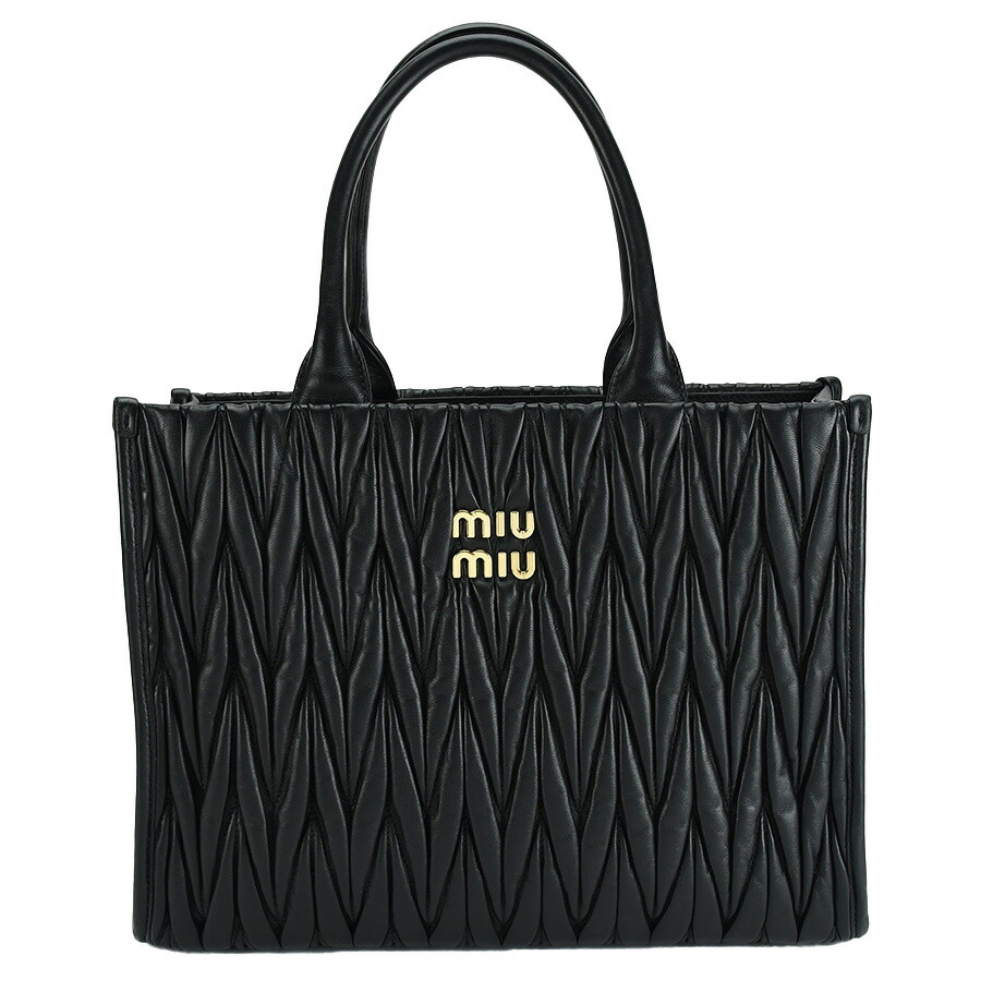 楽天市場】ミュウミュウ MIUMIU マテラッセ トートバッグ 5BG258