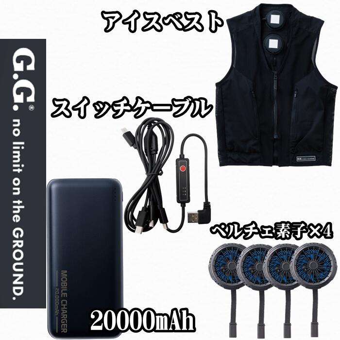 楽天市場】G.G桑和 アイスパッドベストセット icE-PAD 13109 水冷服