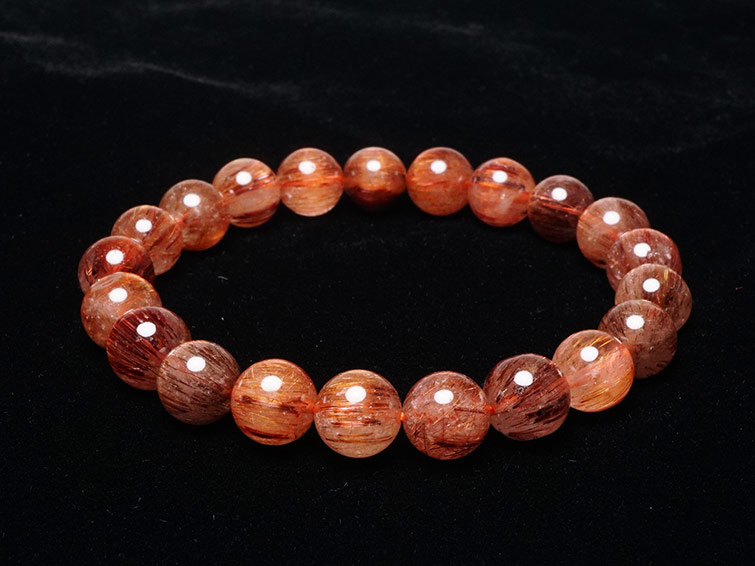 楽天市場】ルチルクォーツ ブレスレット 9mm コッパールチル ブレス