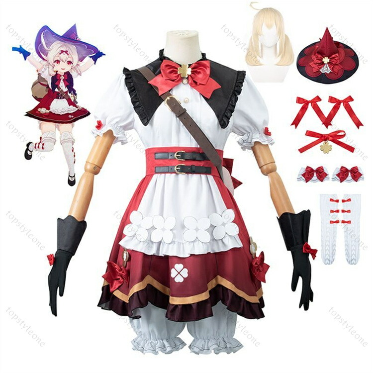 楽天市場】ウイッグ付き 原神 クレー Klee コスプレ衣装 魔女服 原神