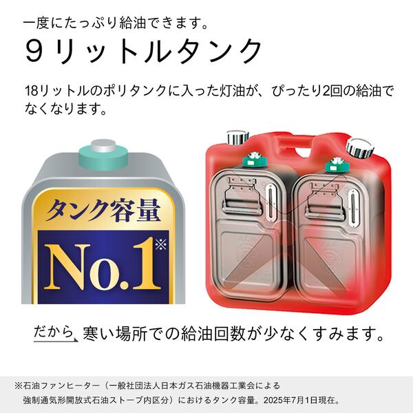楽天市場】ダイニチ 石油ファンヒーター 9L 大容量タンク 省エネ