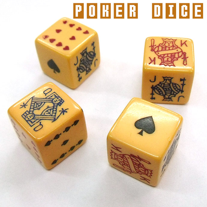楽天市場】アンティーク ポーカー用 ダイス 4個セット ベイクライト