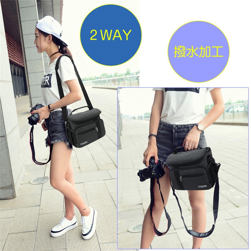楽天市場】即納 Tousen ショルダー カメラバッグ 一眼レフ カメラ