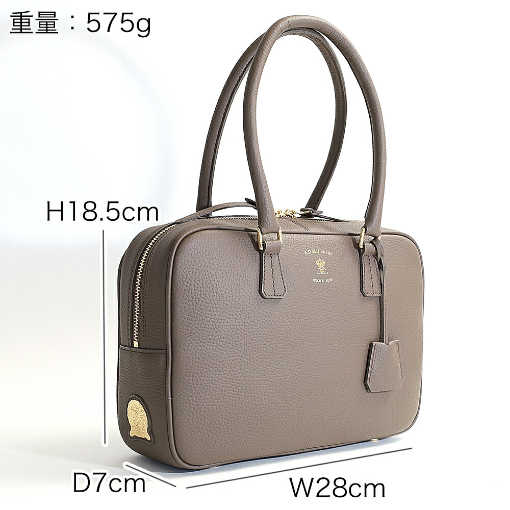 楽天市場】A.D.M.J. 牛革 ボストンバッグ トート ハンドバッグ 28cm