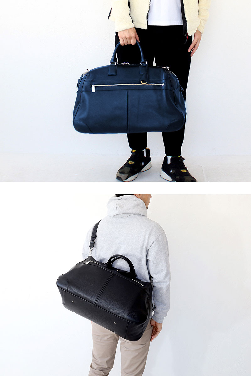 楽天市場】アニアリ aniary ボストンバッグ メンズ 本革 シュリンク