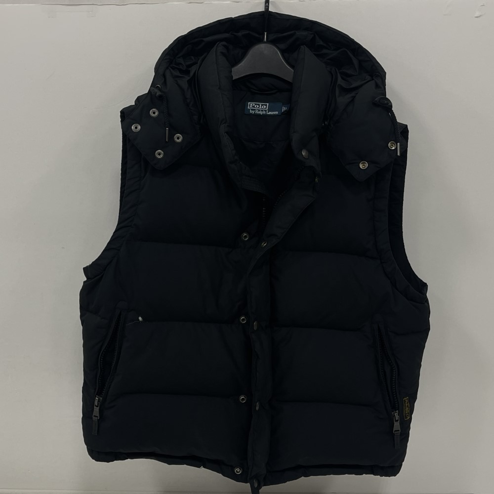 楽天市場】ポロ ラルフローレン ダウンベスト ブラックの通販