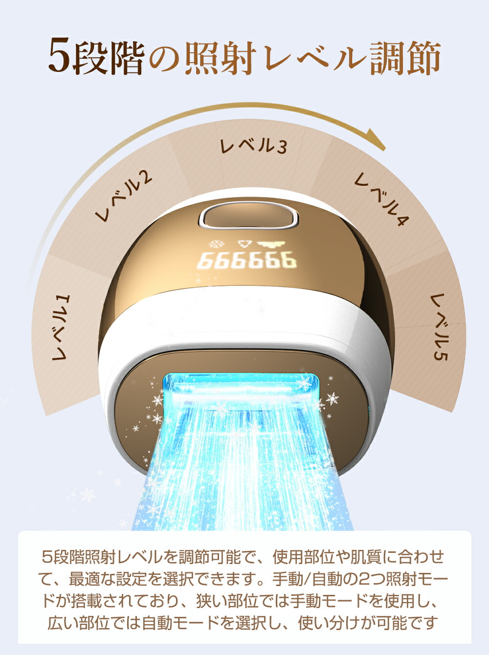 楽天市場】脱毛器 サロン級 HIPL光美容器 冷却機能 全身 VIO対応 20J