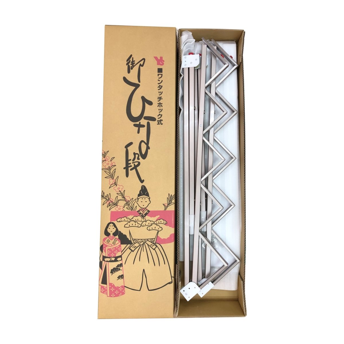 楽天市場】ひな人形用 スチール製雛壇 七段飾り台 30号（間口90×奥行