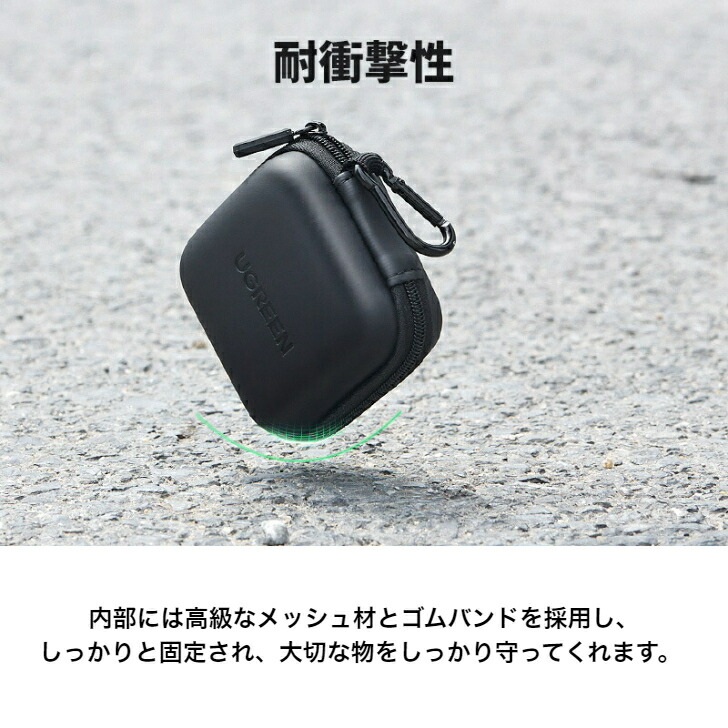 楽天市場】UGREEN イヤホンケース ケーブルカバー ミニボックス 内側