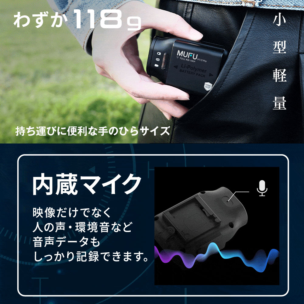 楽天市場】ドライブレコーダー バイク MUFU カンタン設置 手のひら