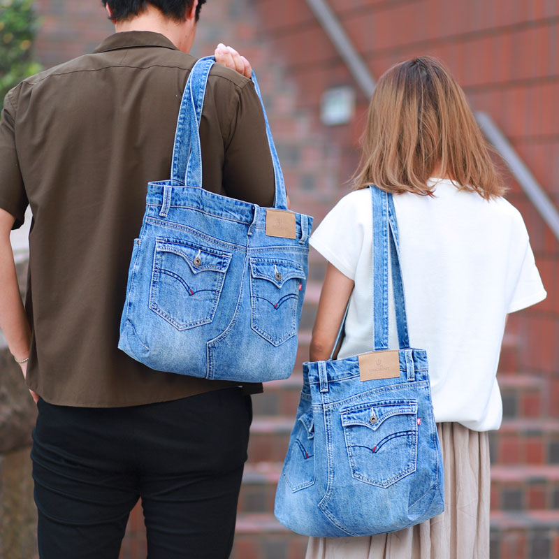 楽天市場】【公式】デニム トートバッグ UK Trident リメイク風 デニム