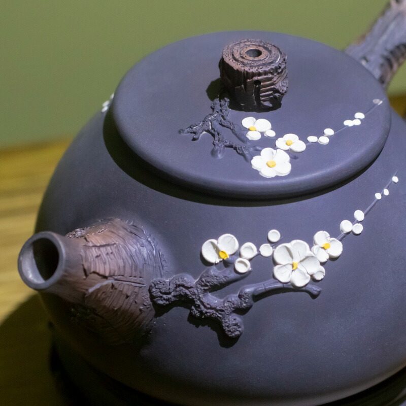 楽天市場】建水紫陶 手作り 中国茶器 コップ付き 220~260ml 茶壺 陶器