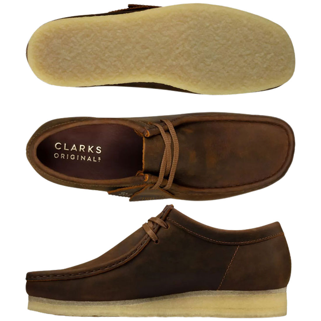 楽天市場】CLARKS(クラークス)ワラビー ローカット レザー