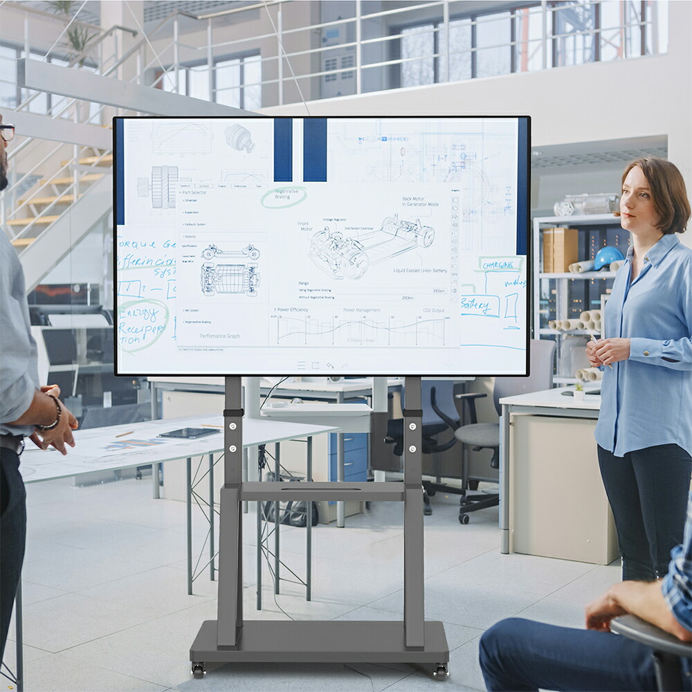 楽天市場】UNHO テレビスタンド キャスター付き 32〜100インチ対応 TV