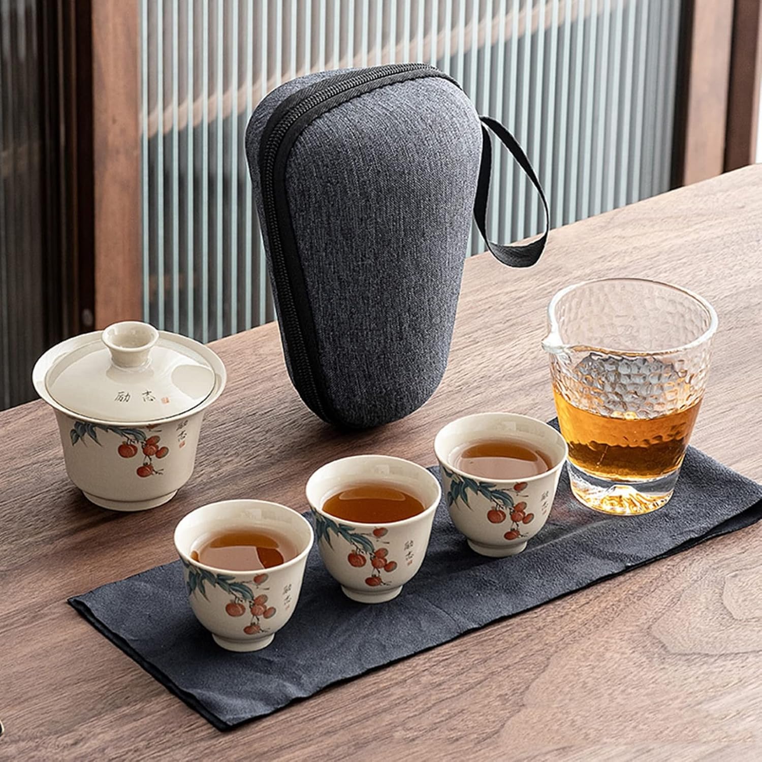 新品】中国茶 高級ギフト 六層木製ボックス 茶葉＋茶器セット#茶 楽天