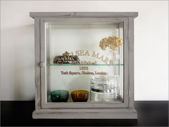 楽天市場】COガラスショーケース2段北欧レトロシャビーシンプルカフェ