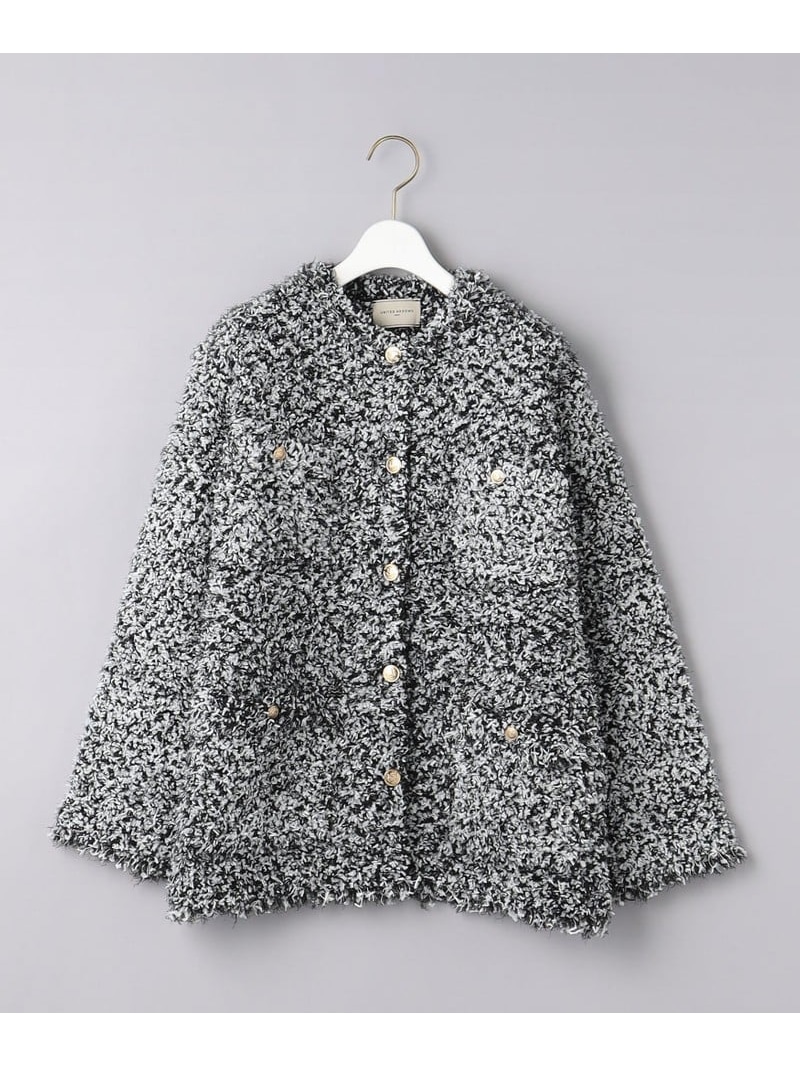 楽天市場】【SALE／70%OFF】ツイード メタルボタン カーディガン
