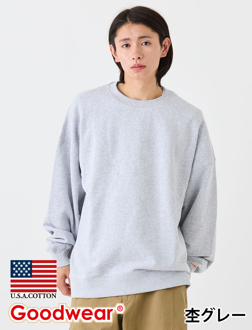 楽天市場】【公式】 Goodwear スーパービッグ クルーネック トレーナー