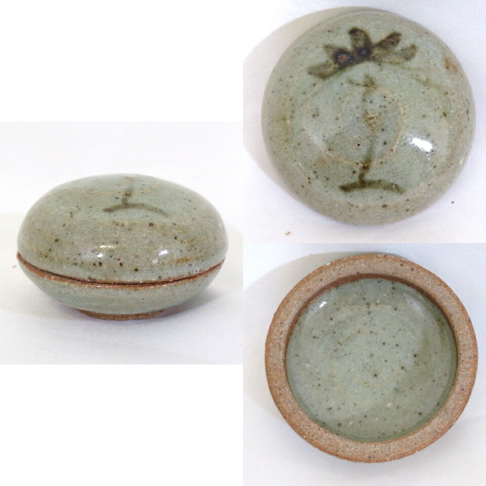 楽天市場】【中古】鏡山窯 井上公之作 唐津焼 絵唐津 香合 茶道具【美