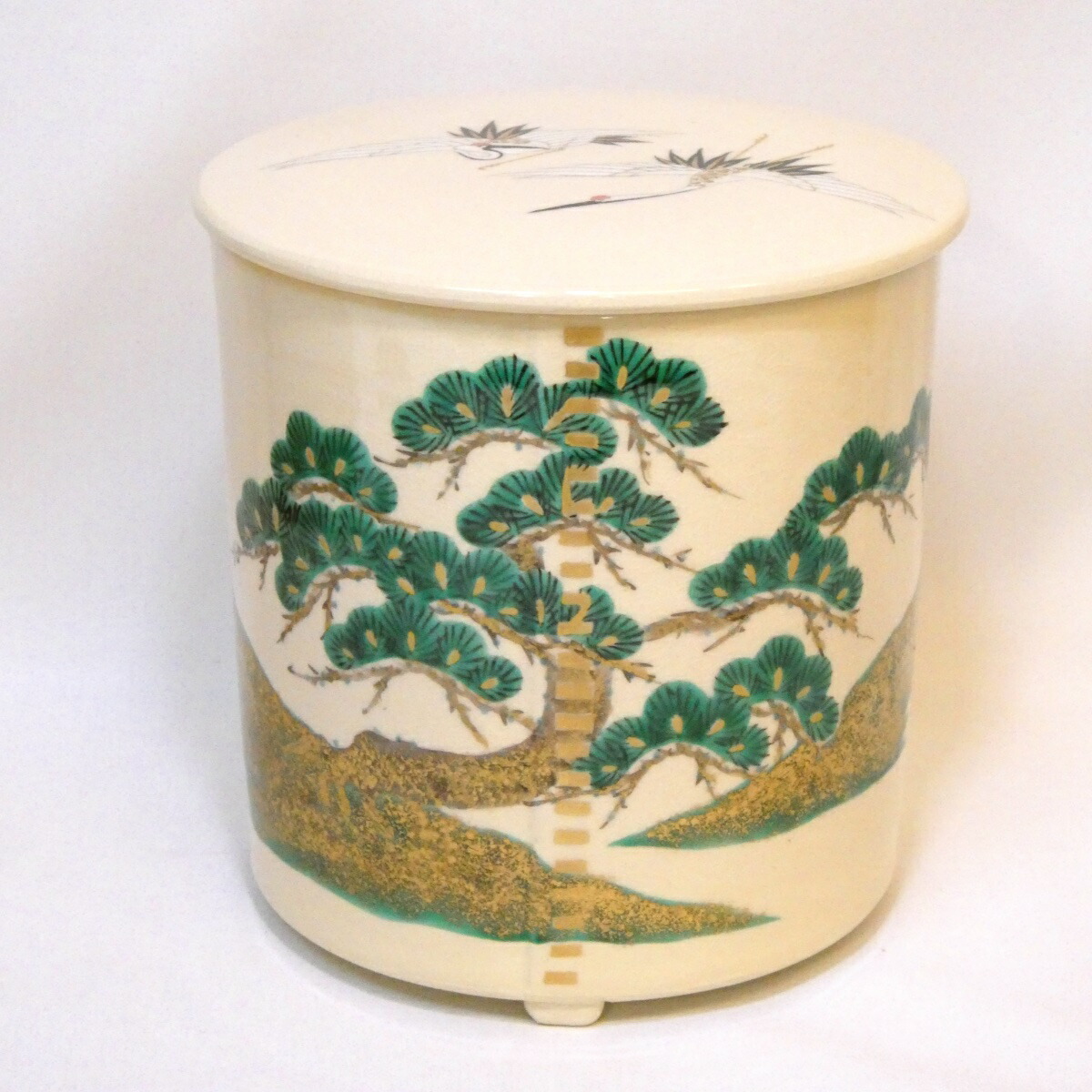 楽天市場】【即中斎好写】平安 桃山窯 手塚大示(岳陵)作 仁清写 松鶴絵