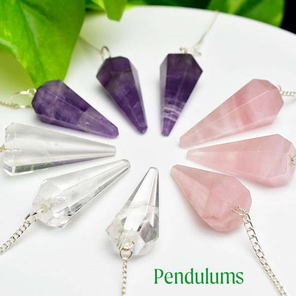 楽天市場】ペンデュラム 振り子◇水晶・アメジスト・ローズクォーツ