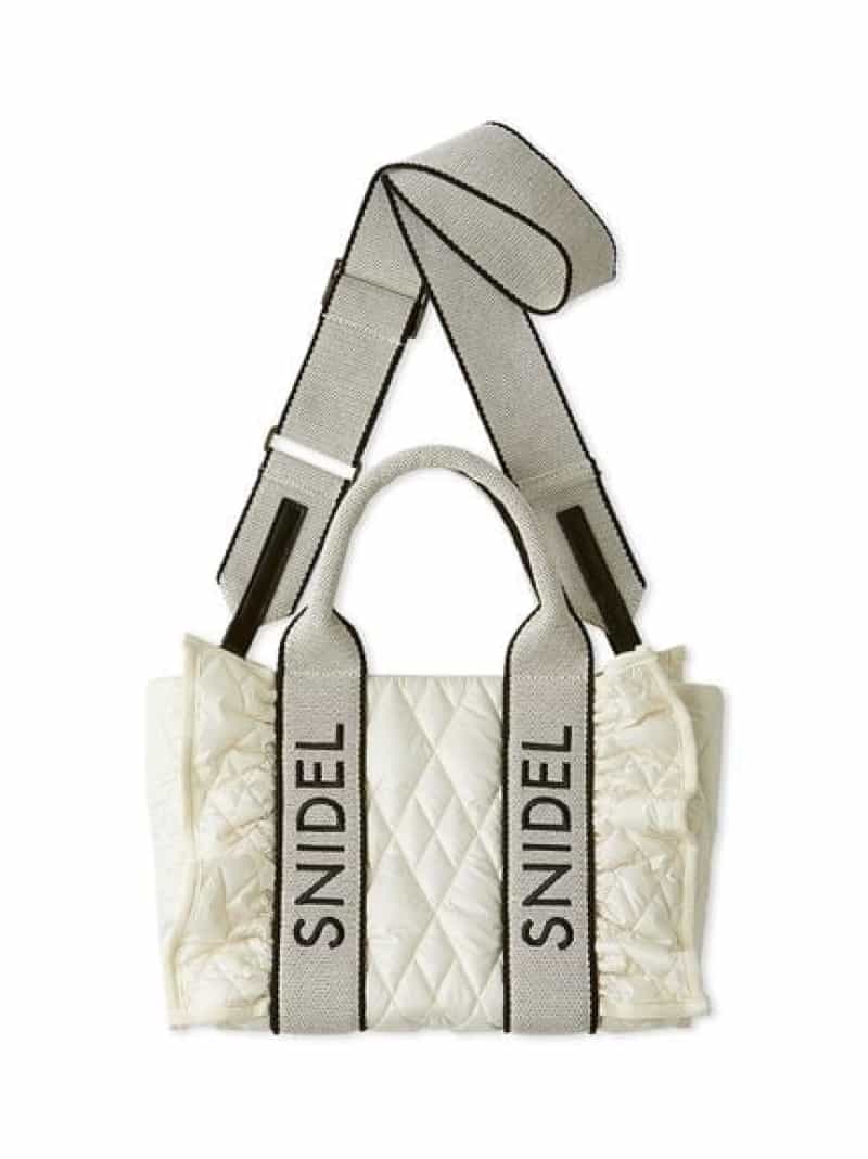 楽天市場】フリルキルティングロゴバッグ SNIDEL スナイデル バッグ