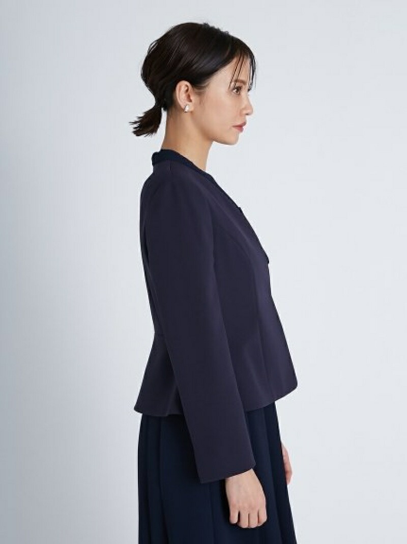 楽天市場】【SALE／50%OFF】ノーカラーペプラムジャケット CELFORD