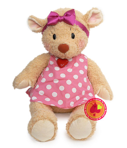 楽天市場】ドレッシー・ジェシー ぬいぐるみLL（水玉ドレス ピンク