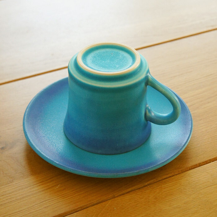 楽天市場】TOJIKITONYA ターコイズブルー カップ＆ソーサーカフェ