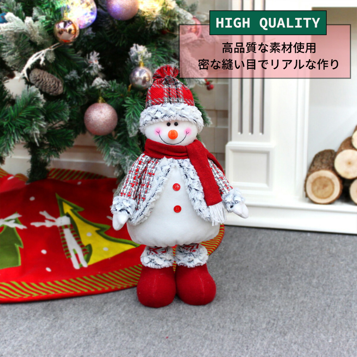 楽天市場】[2個セットA]VeroMan クリスマス 雪だるま サンタ 長足 伸縮