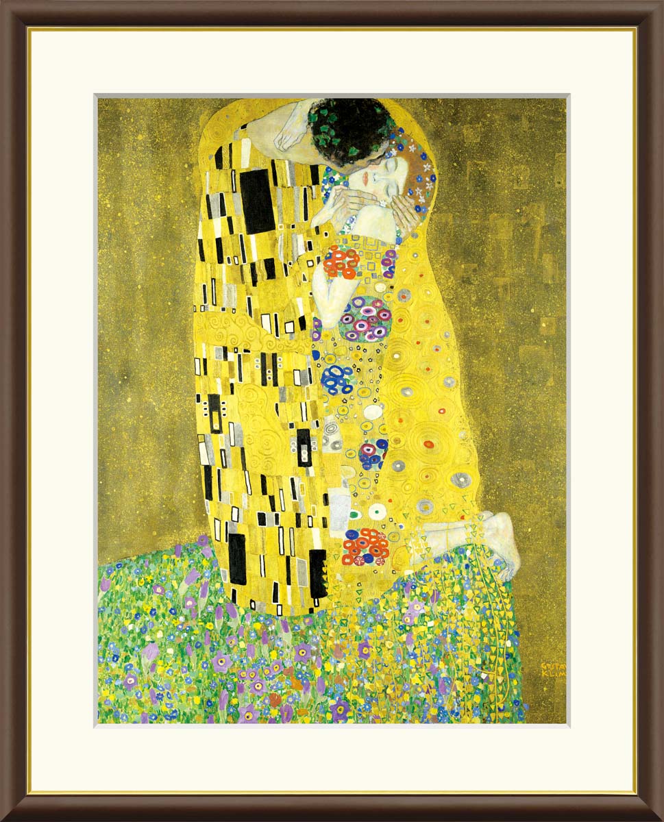 楽天市場】絵画 アート フレーム グスタフ・クリムト 接吻 送料無料 J1