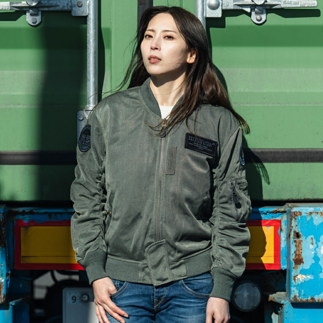 HOUSTON メッシュジャケット プロテクター付 グレー LLサイズ 春夏