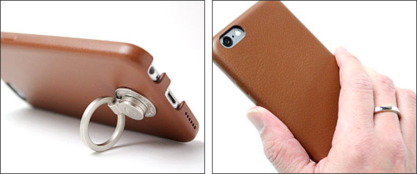 楽天市場】ストラップリング付き PU レザーケース for iPhone 6s