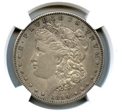 1894-S モルガン・ダラー、NGC AU55
