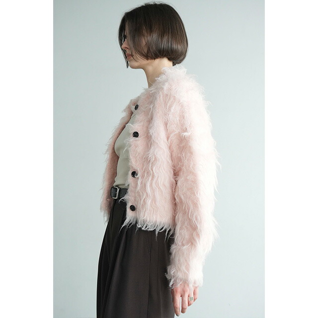 楽天市場】クラネ CLANE シャギー ショート ニット カーディガン