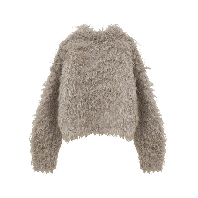 楽天市場】クラネ CLANE シャギー ショート ニット カーディガン