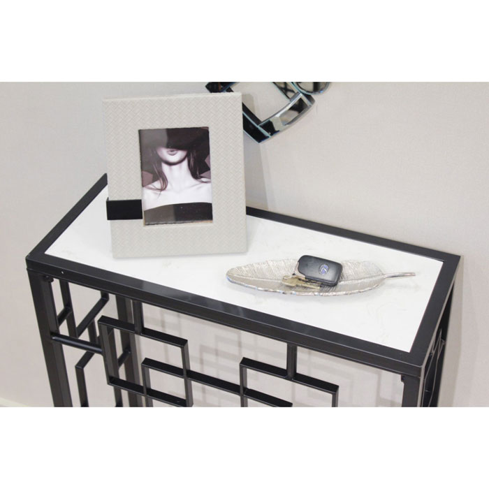 楽天市場】コンソールテーブル コンソール アイアン 大理石 テーブル