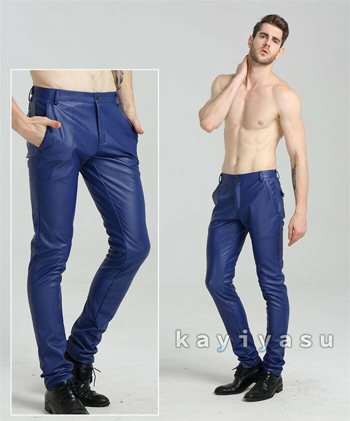 楽天市場】レザーパンツ メンズ スキニーパンツ 革パンツ ライダース