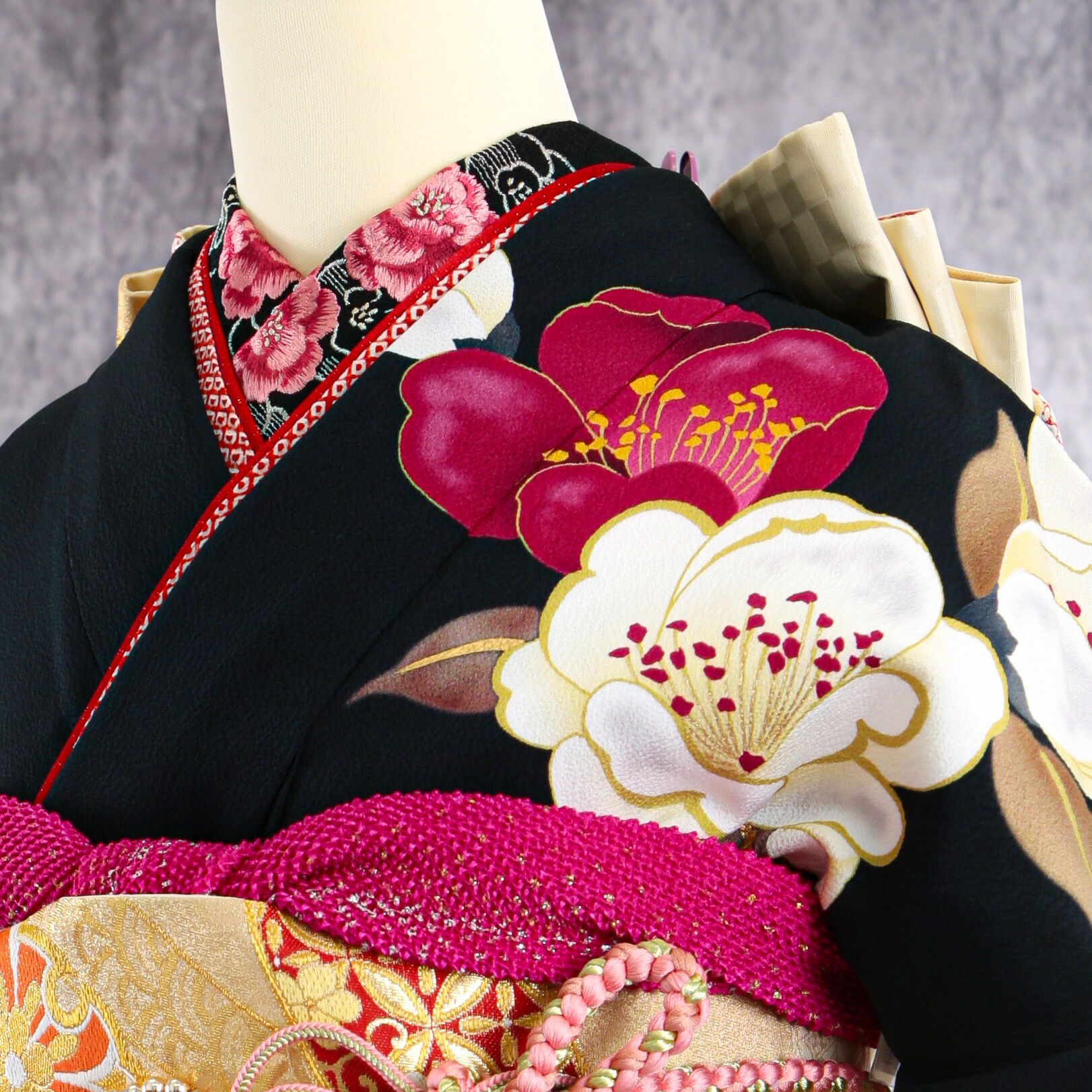 楽天市場】【中古】振袖 7点フルセット LLサイズ 振袖セット 振袖フル